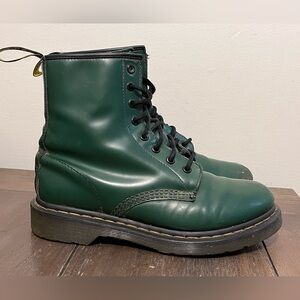 Dr. Martens Green Combat Boots